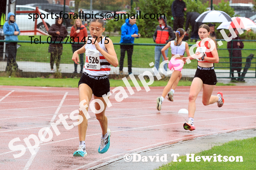 Girls Under-15s 2025 Northern Athletics Autumn Road Relays, Leigh, Lancashire. Photo: David T. Hewitson/Sports for All Pics